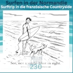 Surfen in der Normandie